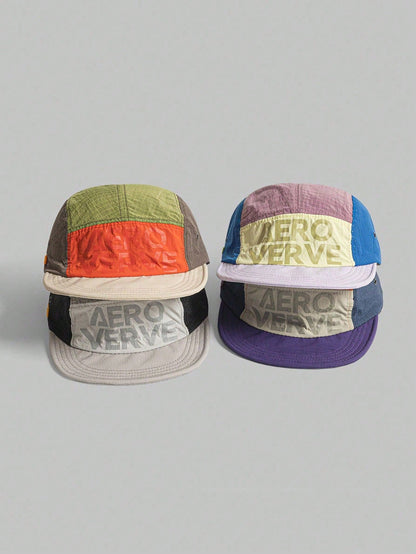 Retro 5-Panel Colorblock Lightweight Baseball Cap
