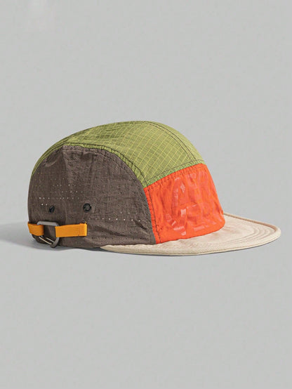 Retro 5-Panel Colorblock Lightweight Baseball Cap