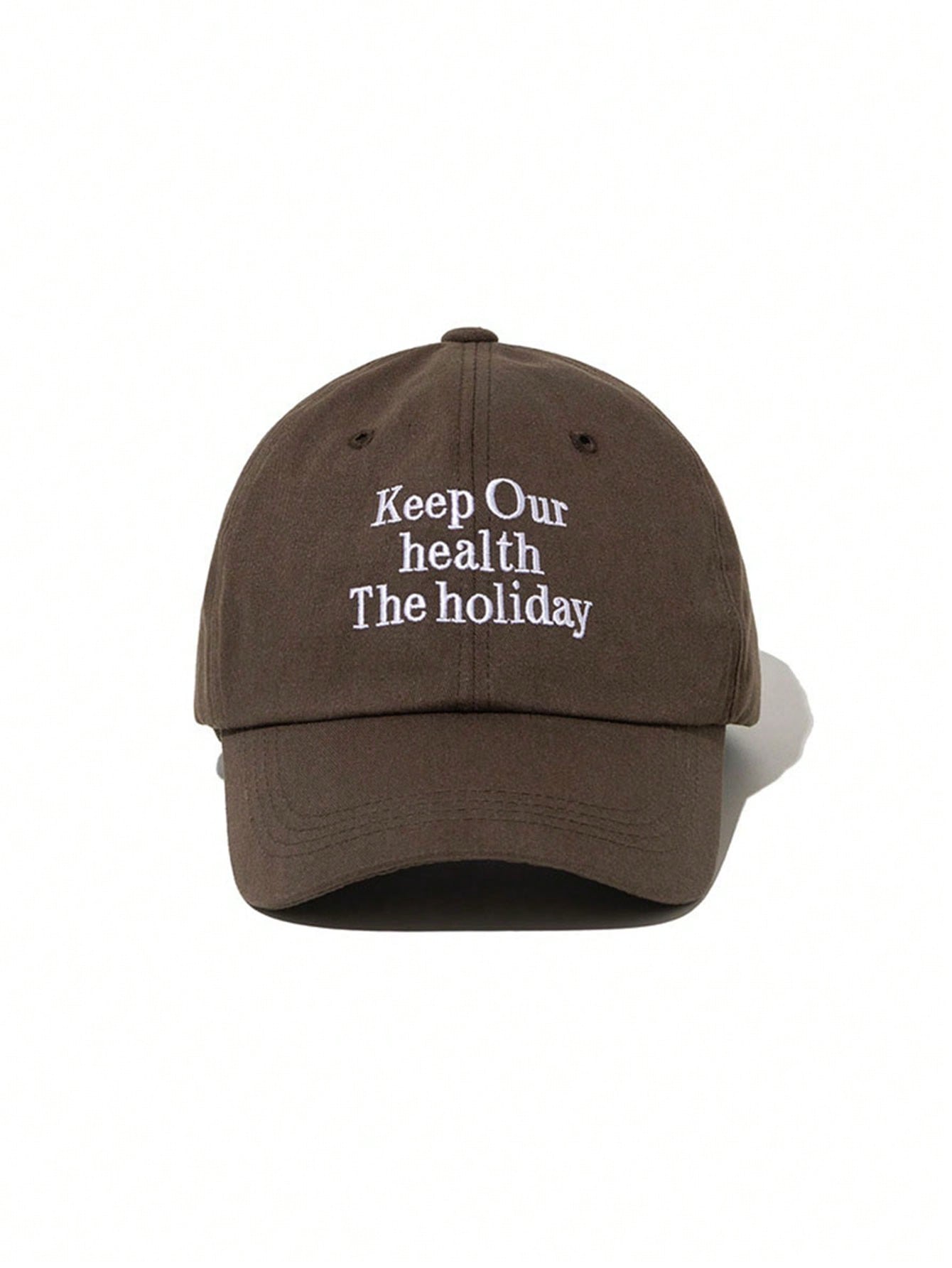Korean Soft Top Letter Embroidered Baseball Cap