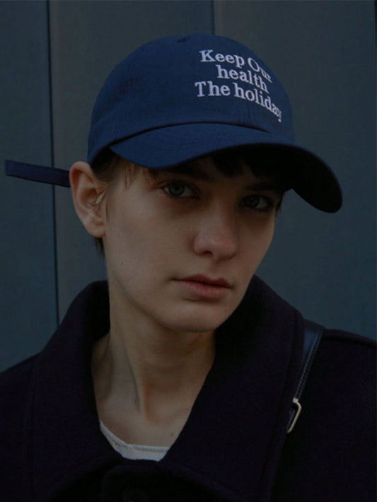 Korean Soft Top Letter Embroidered Baseball Cap