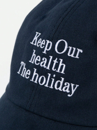 Korean Soft Top Letter Embroidered Baseball Cap