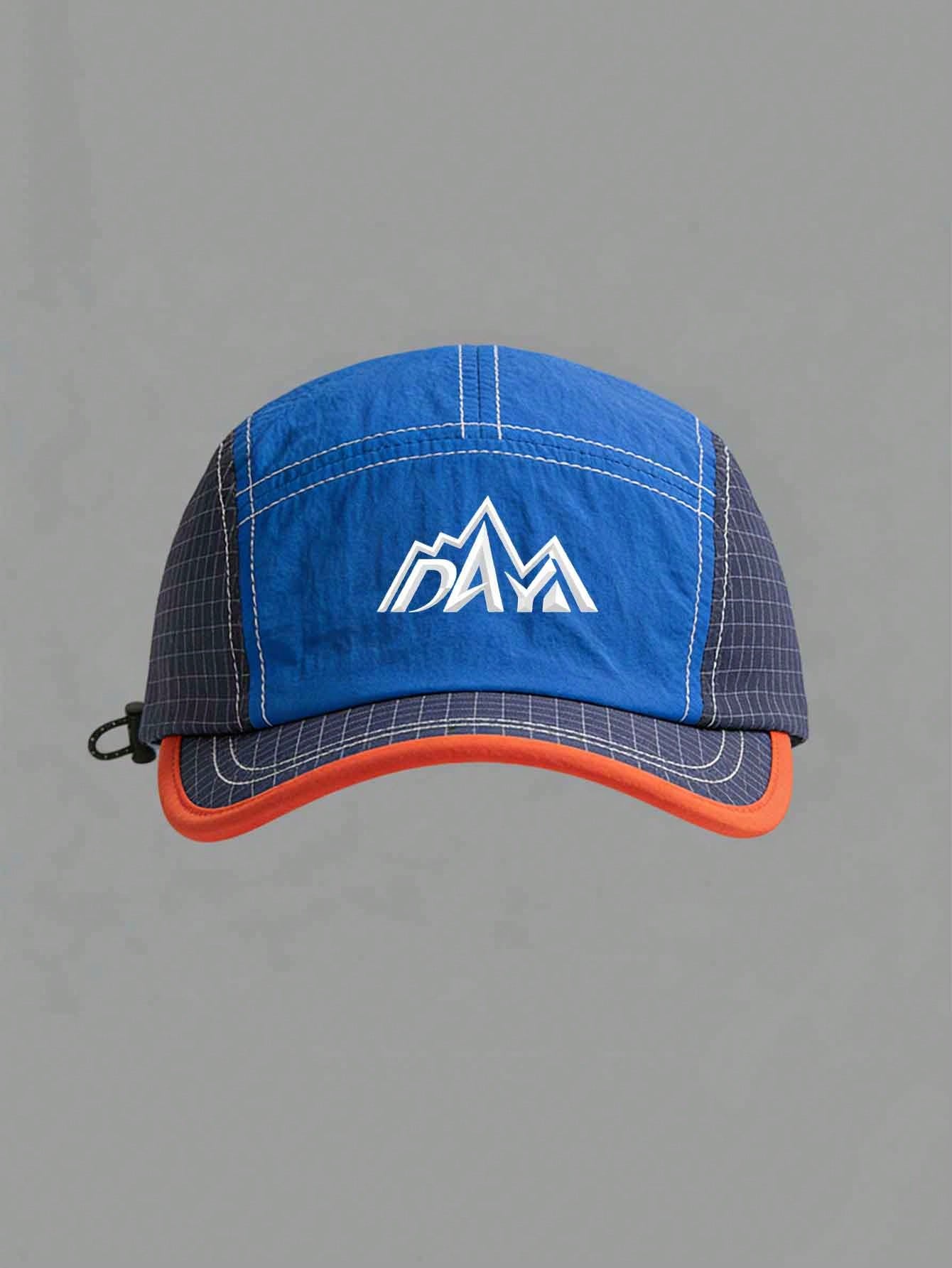 Color Block Mountain Print Breathable Baseball Cap