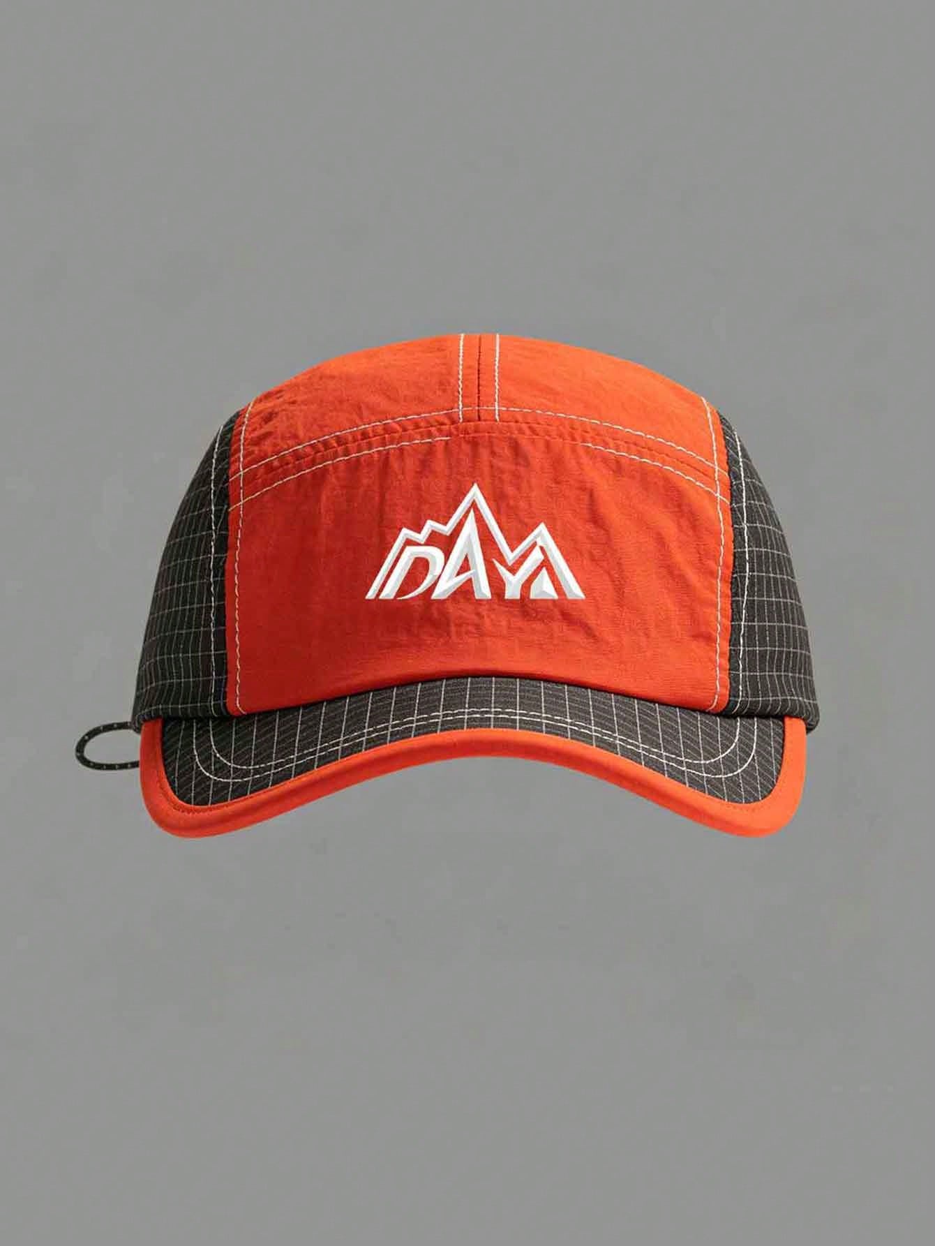 Color Block Mountain Print Breathable Baseball Cap