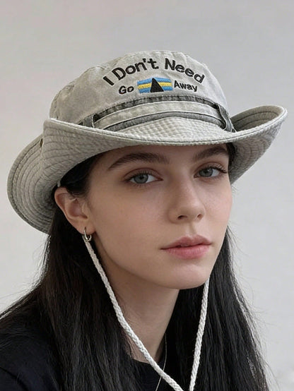 Unisex Wide Brim Sun Bucket Hat