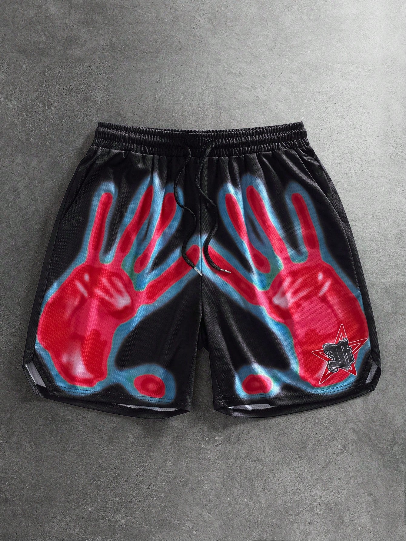 Men's Heat Map Print Mesh Summer Shorts