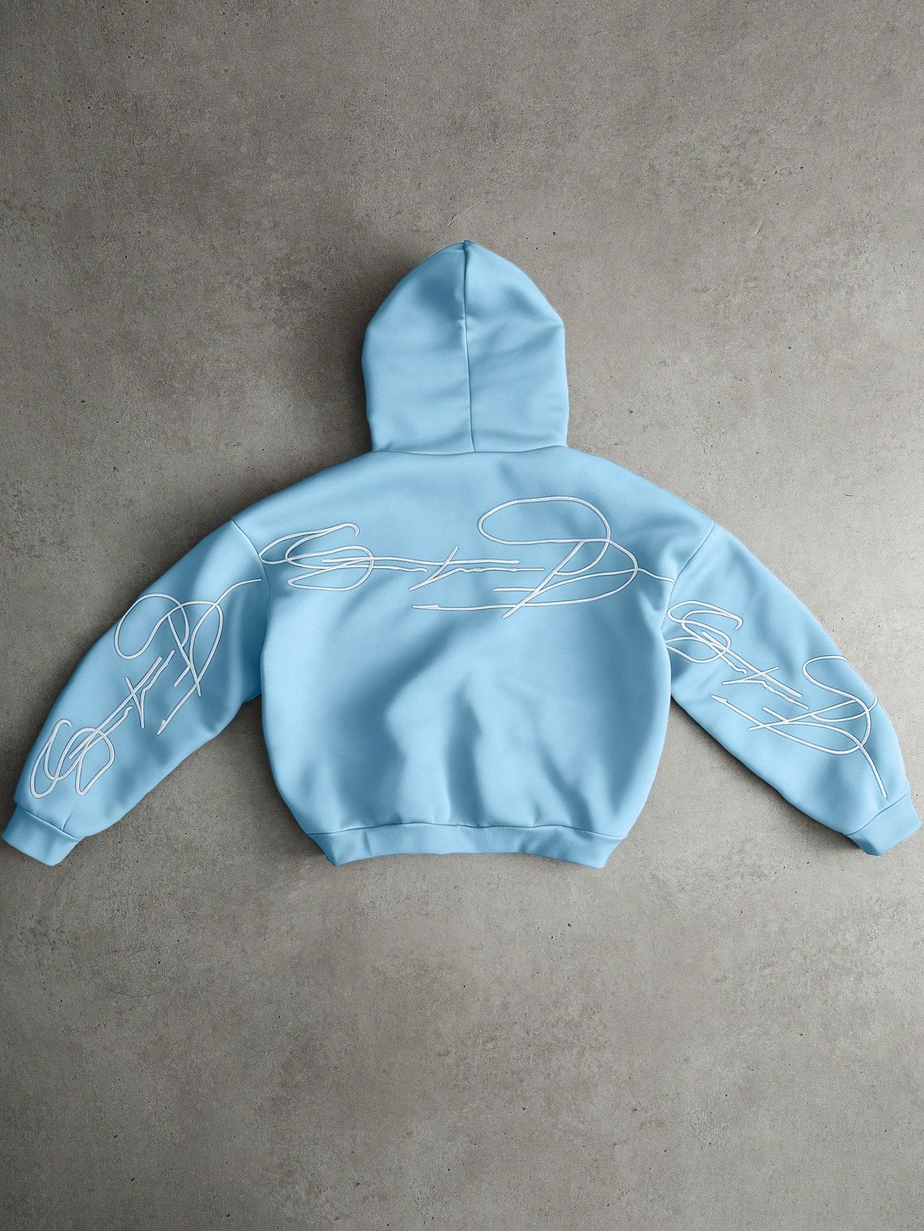 Men's Creative Graphic Embroidered Zip Hoodie