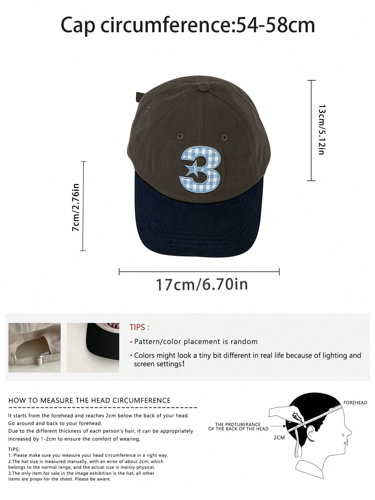 Collegiate Plaid Color Block Soft Crown Baseball Cap