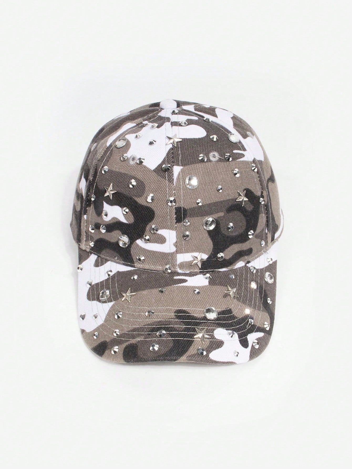Camouflage Star Rhinestone Hip Hop Baseball Cap