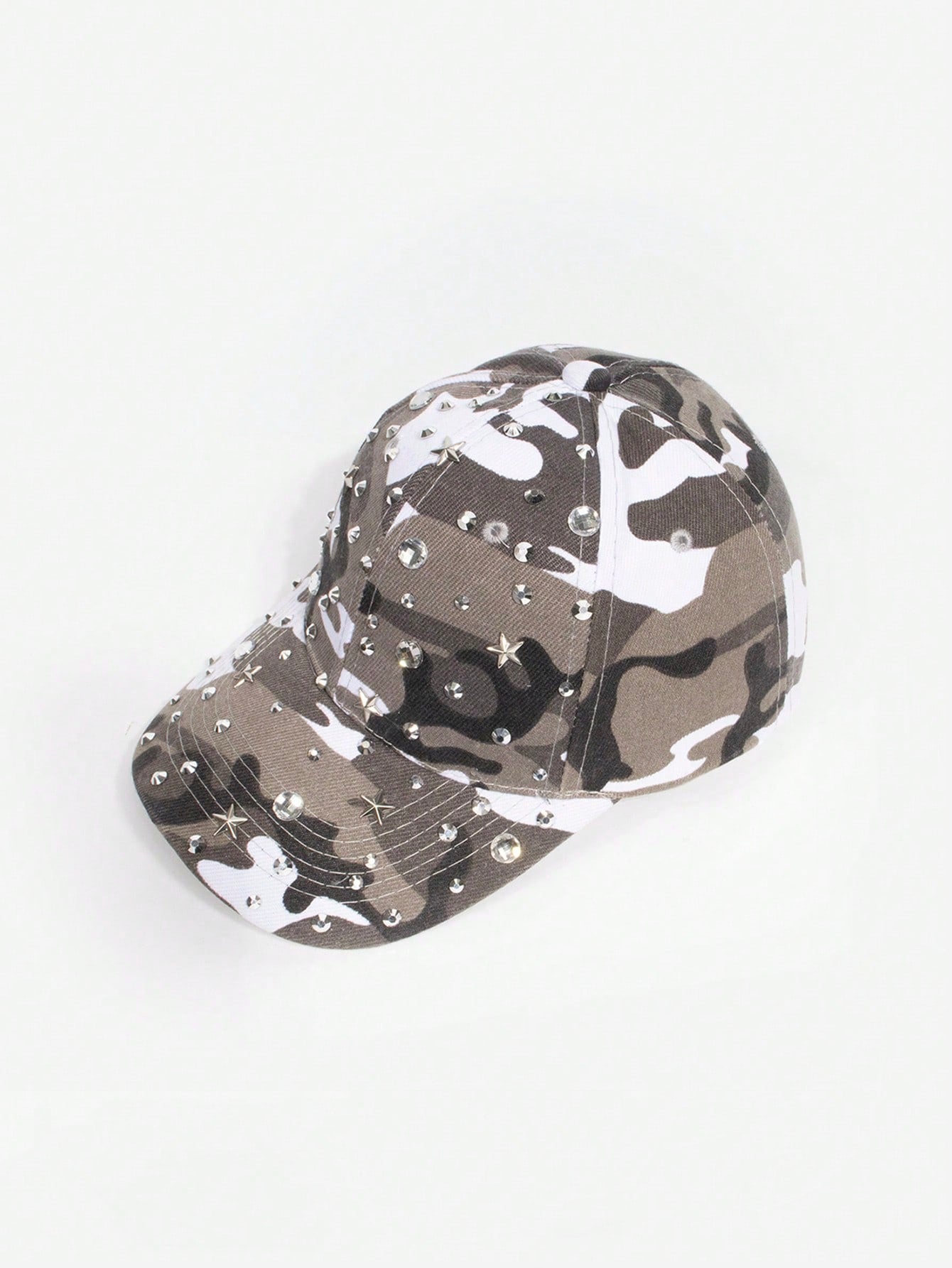 Camouflage Star Rhinestone Hip Hop Baseball Cap