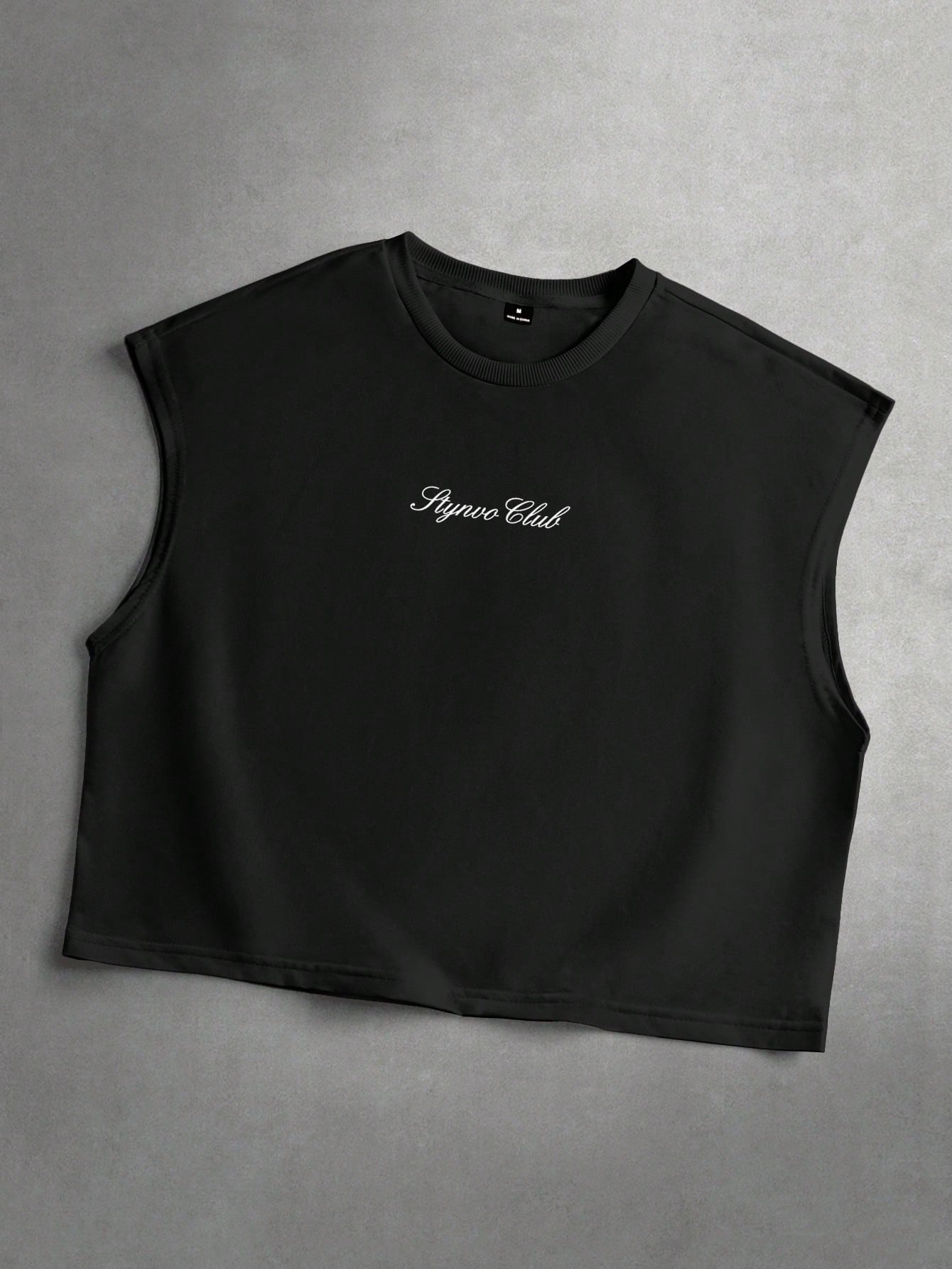 Men Slogan Print Loose Fit Casual Tank Top
