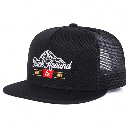 Men's AROUND Embroidered Snapback Street Fashion Cap