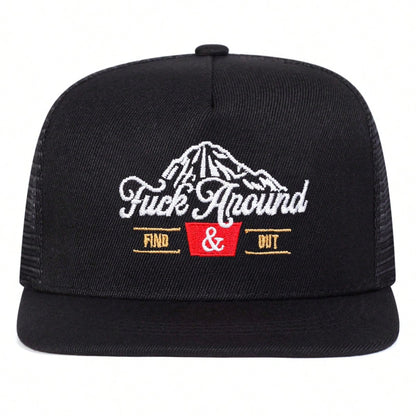 Men's AROUND Embroidered Snapback Street Fashion Cap