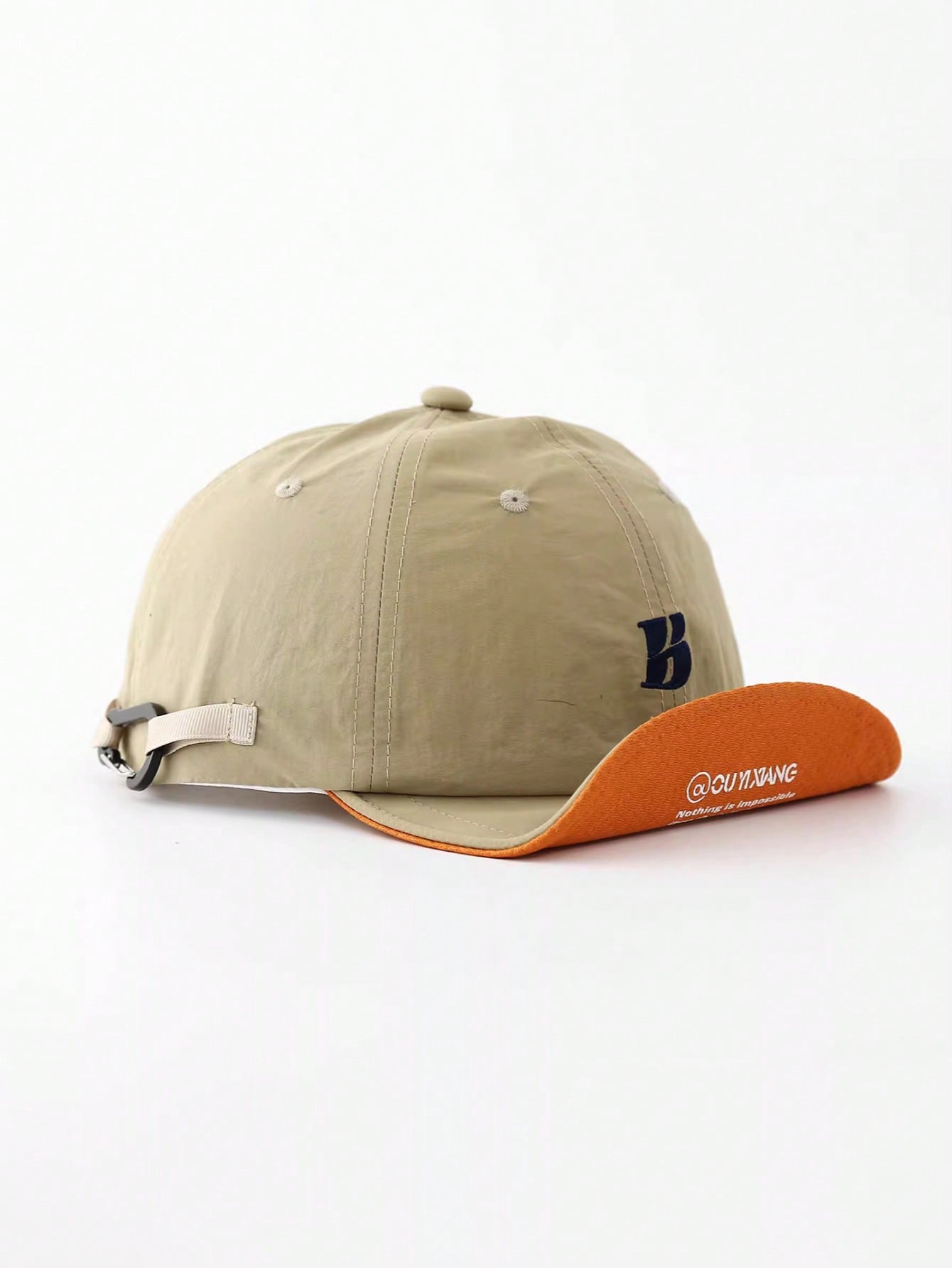 BREITER Soft Brim Letter Embroidery Baseball Cap