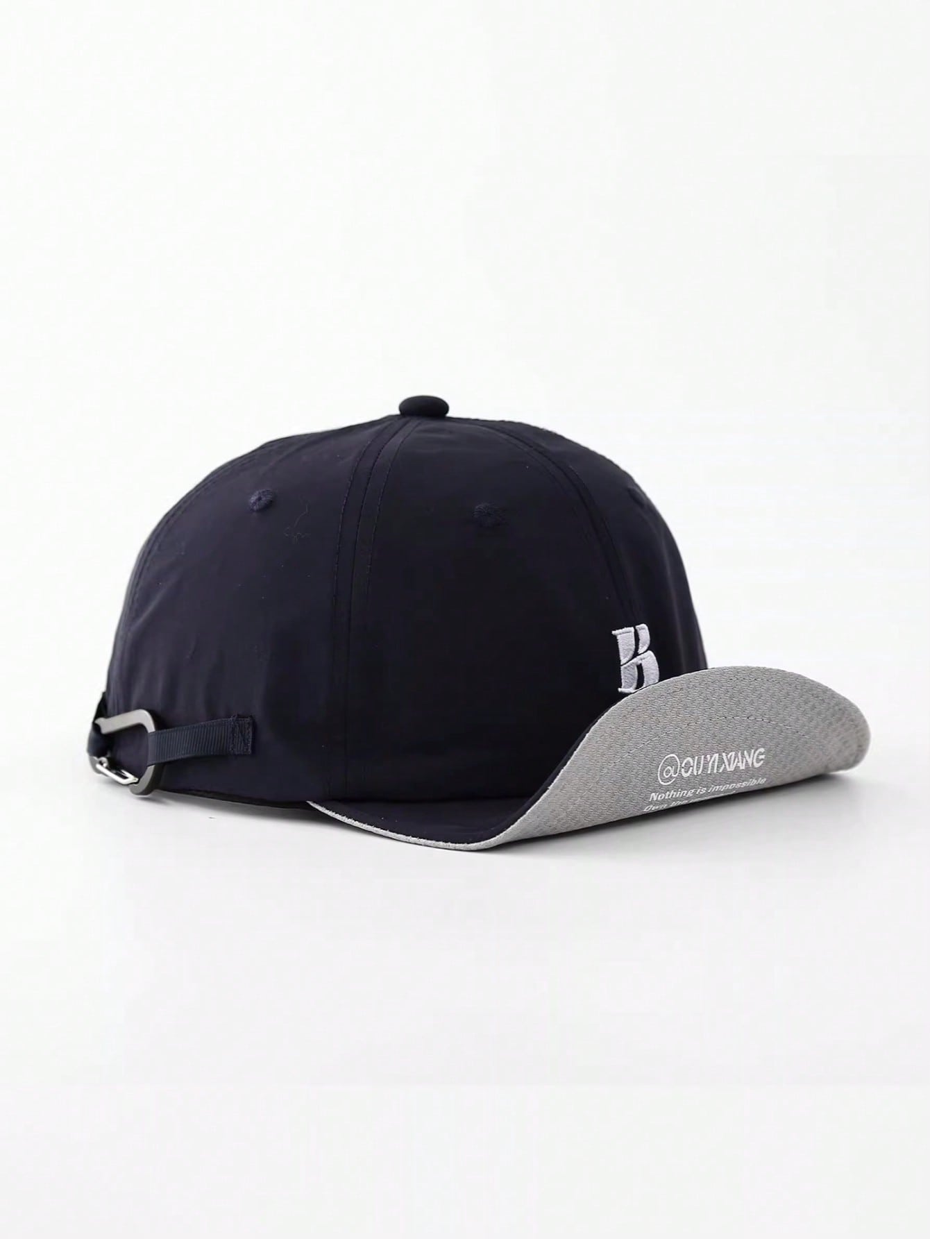 BREITER Soft Brim Letter Embroidery Baseball Cap