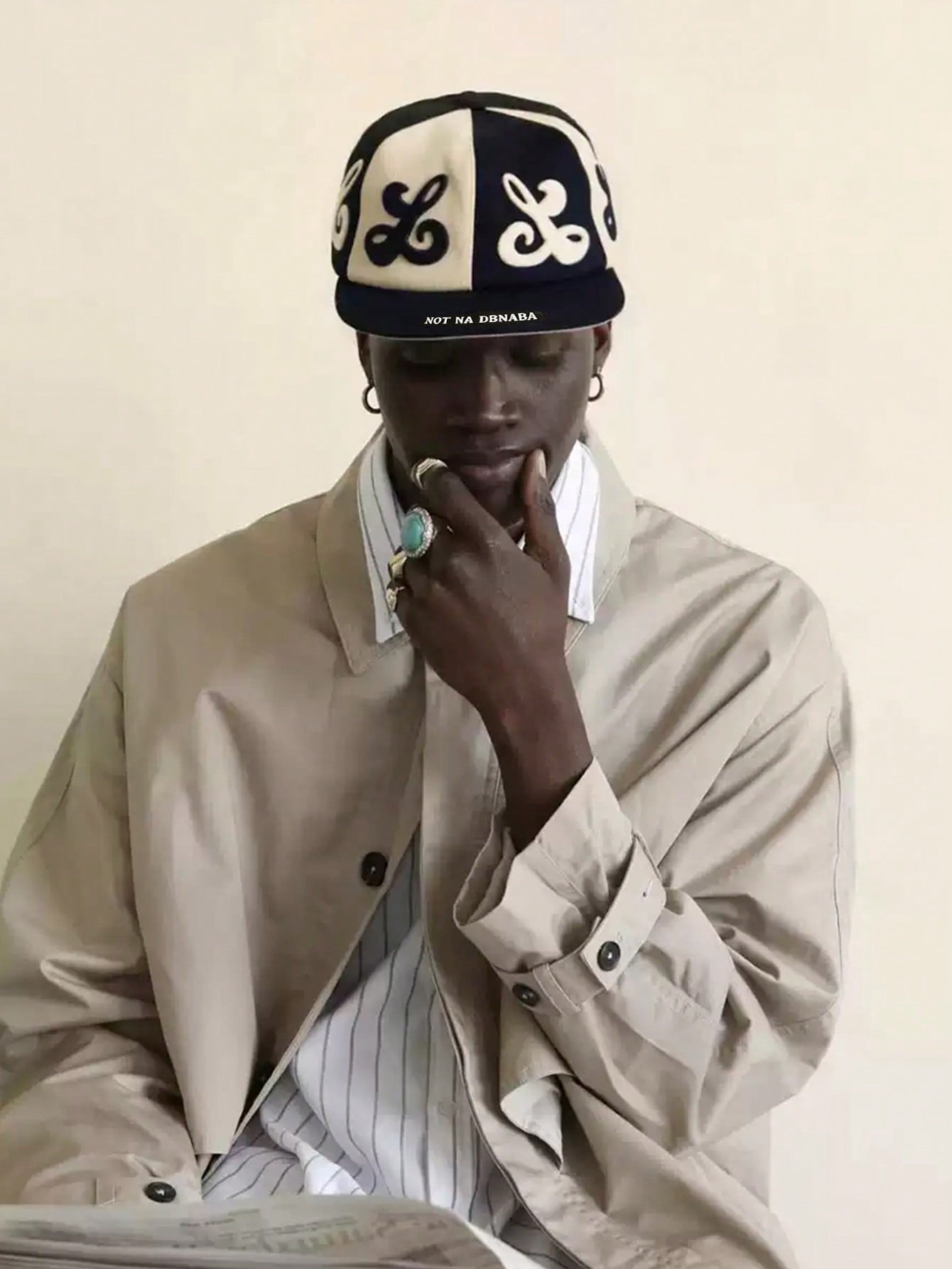 Unisex Retro Patchwork Flat Brim Streetwear Baseball Cap
