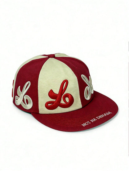 Unisex Retro Patchwork Flat Brim Streetwear Baseball Cap