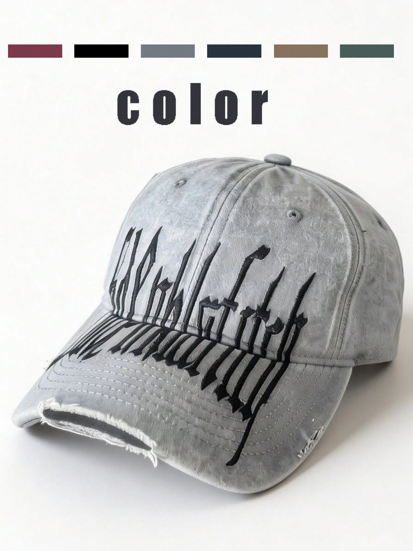 Unisex 91 Embroidered Vintage Washed Baseball Cap