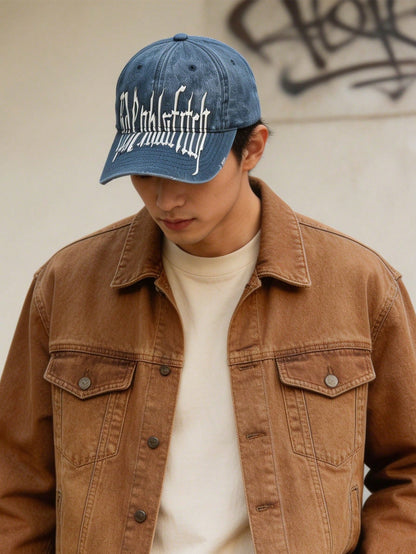 Unisex 91 Embroidered Vintage Washed Baseball Cap