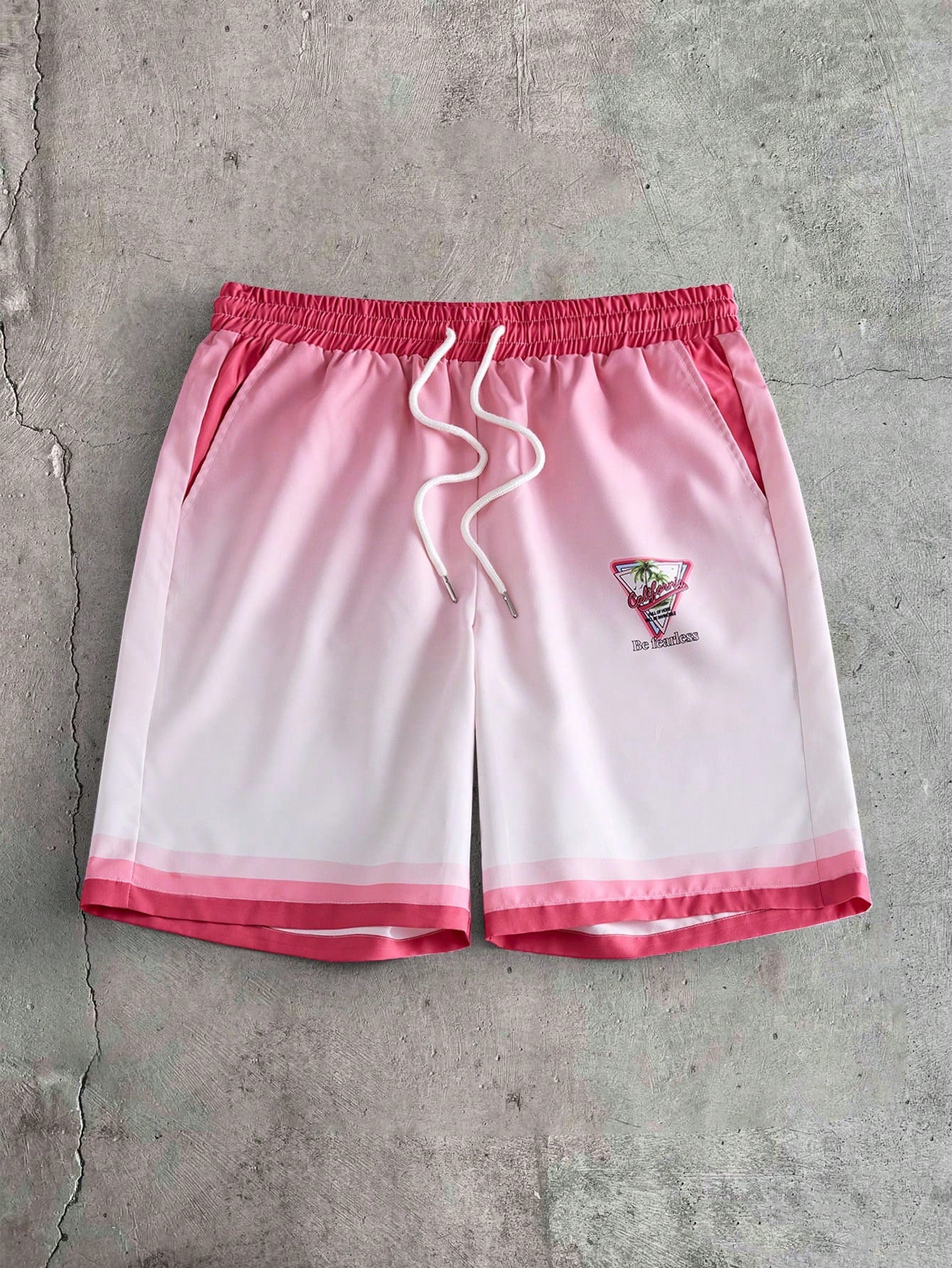 Men's Ombre Polo Shirt and Shorts Set