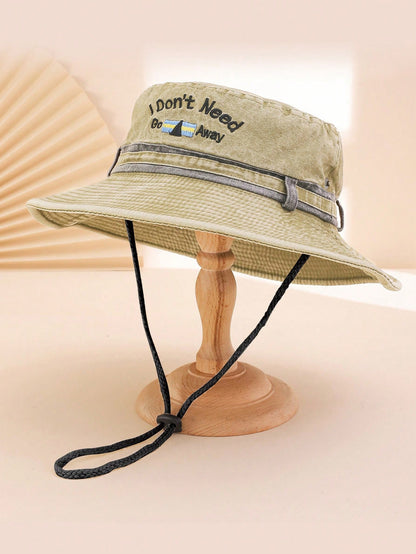 Unisex Wide Brim Sun Bucket Hat