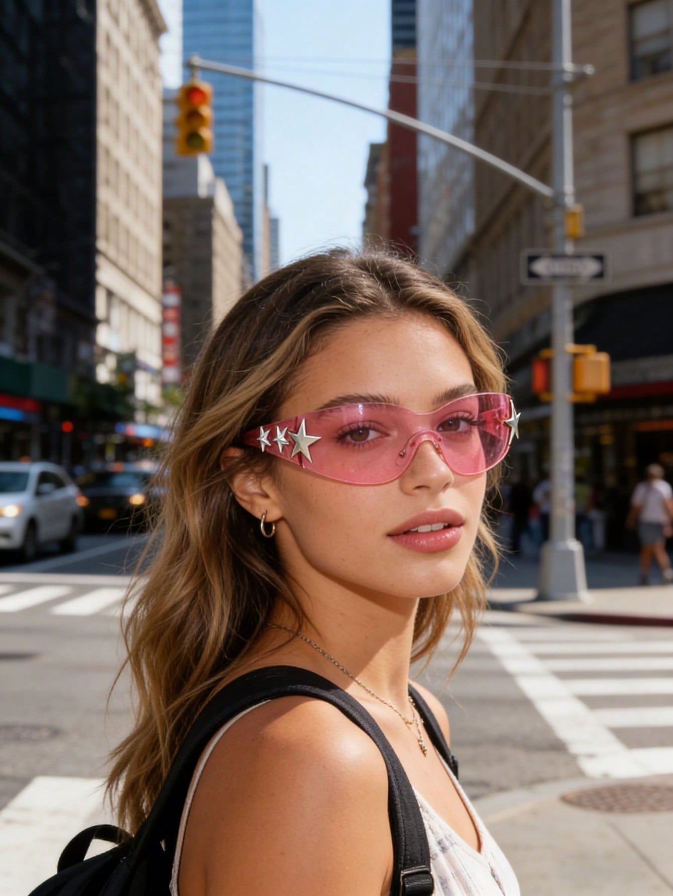 Y2K One-Piece Rimless Vintage Daily Fashion Glasses