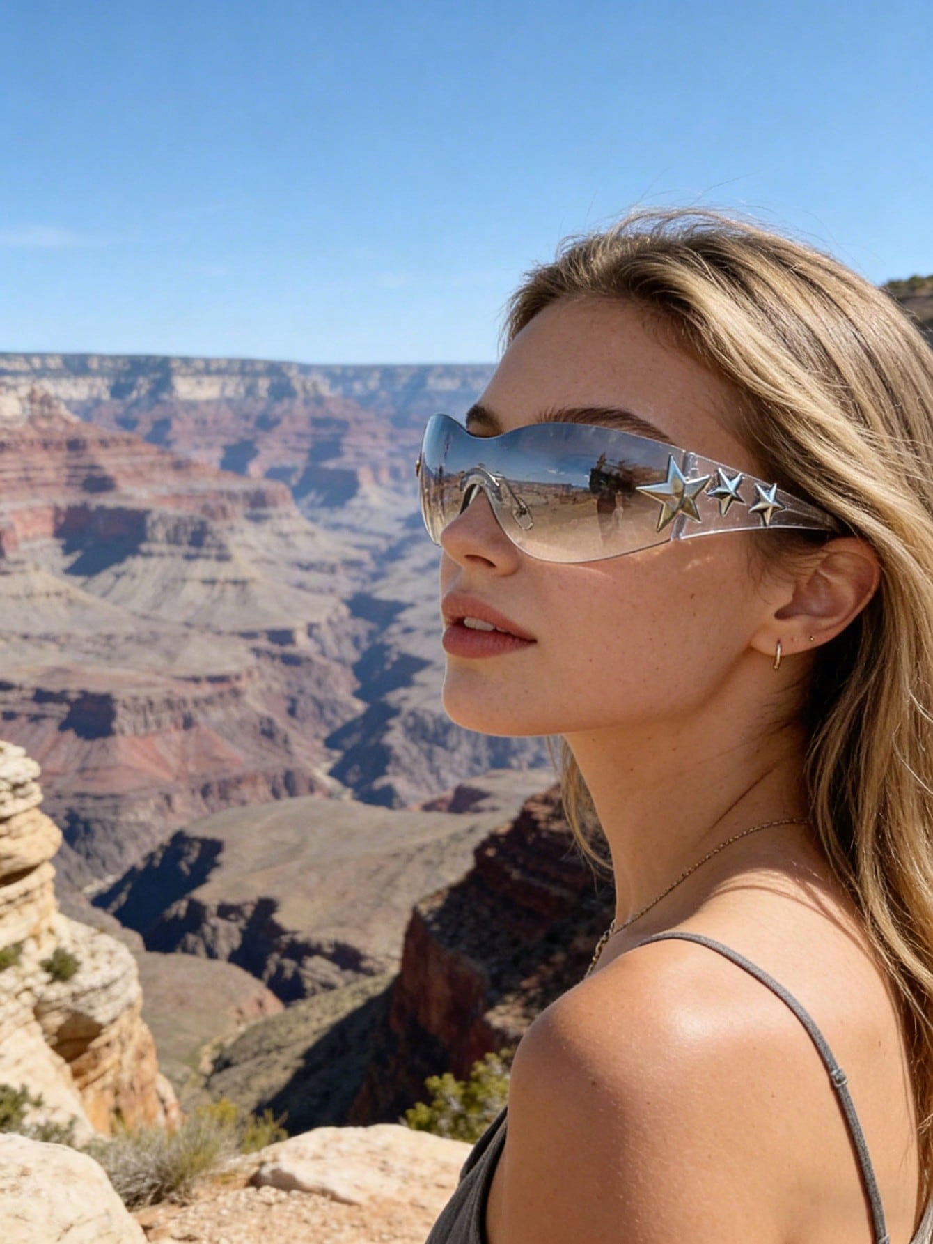 Y2K One-Piece Rimless Vintage Daily Fashion Glasses