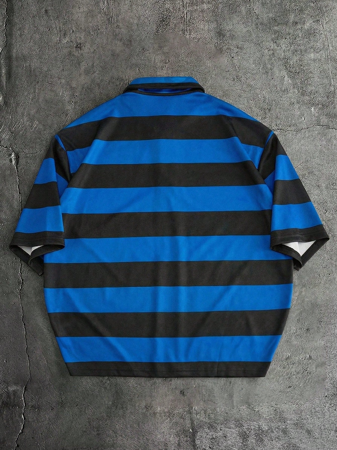 Men's Striped Short Sleeve Polo Shirt