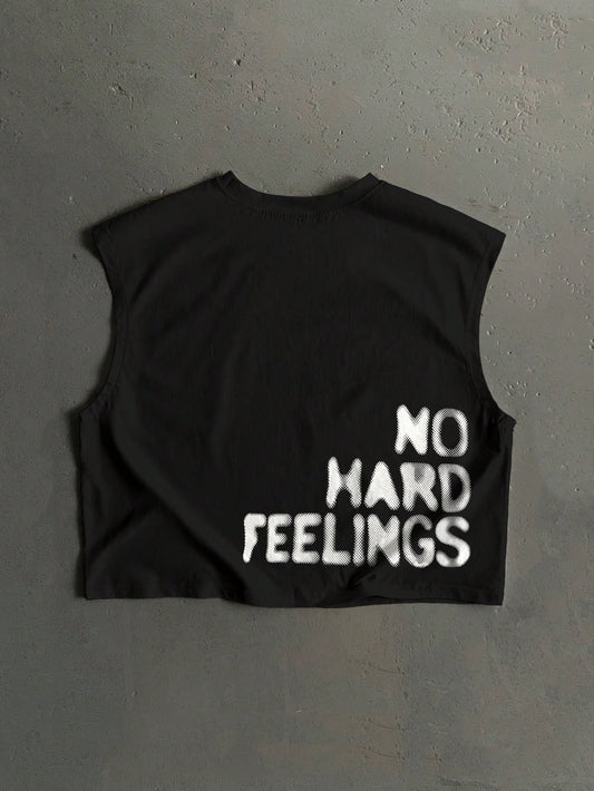 Retro Blurry Dot Slogan Tank Top