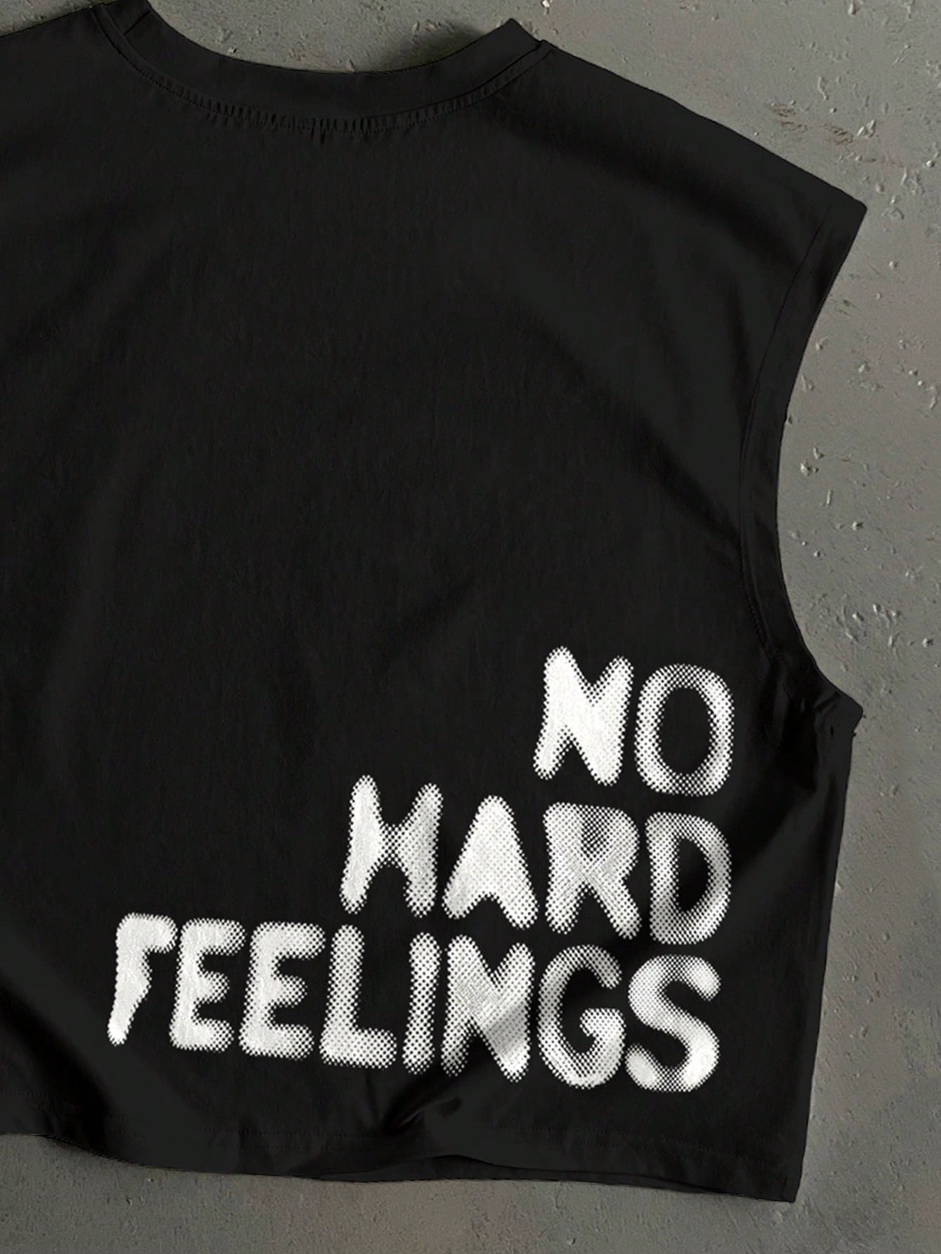 Retro Blurry Dot Slogan Tank Top