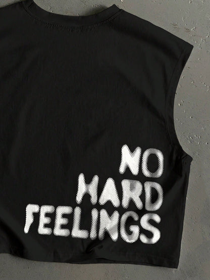Retro Blurry Dot Slogan Tank Top