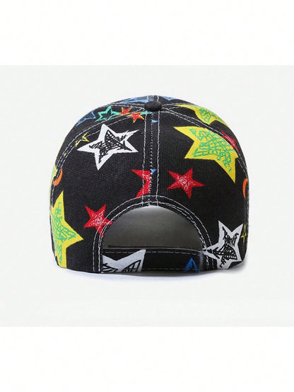 Women's Colorful Letter Heat Transfer Baseball Cap