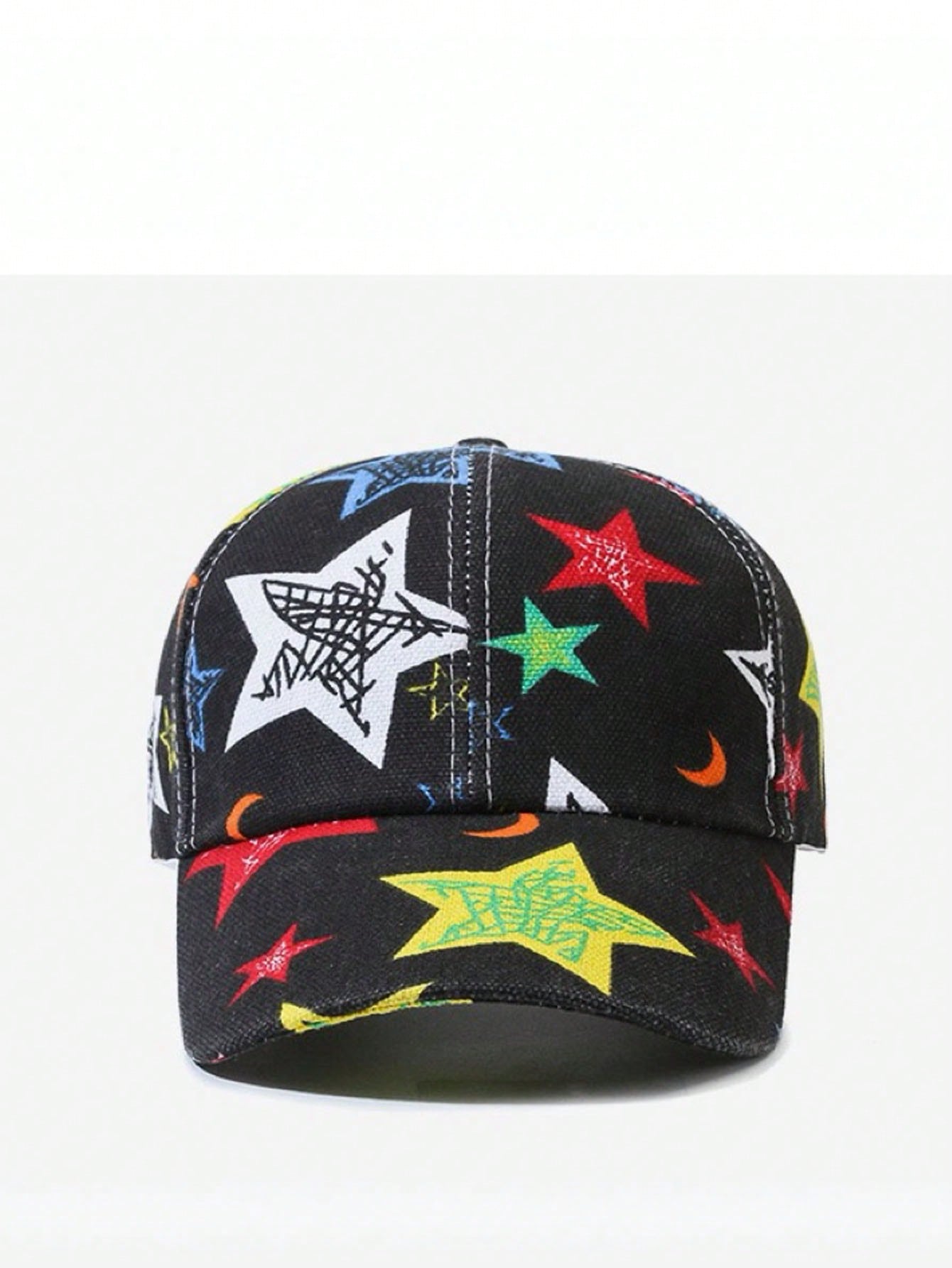 Women's Colorful Letter Heat Transfer Baseball Cap