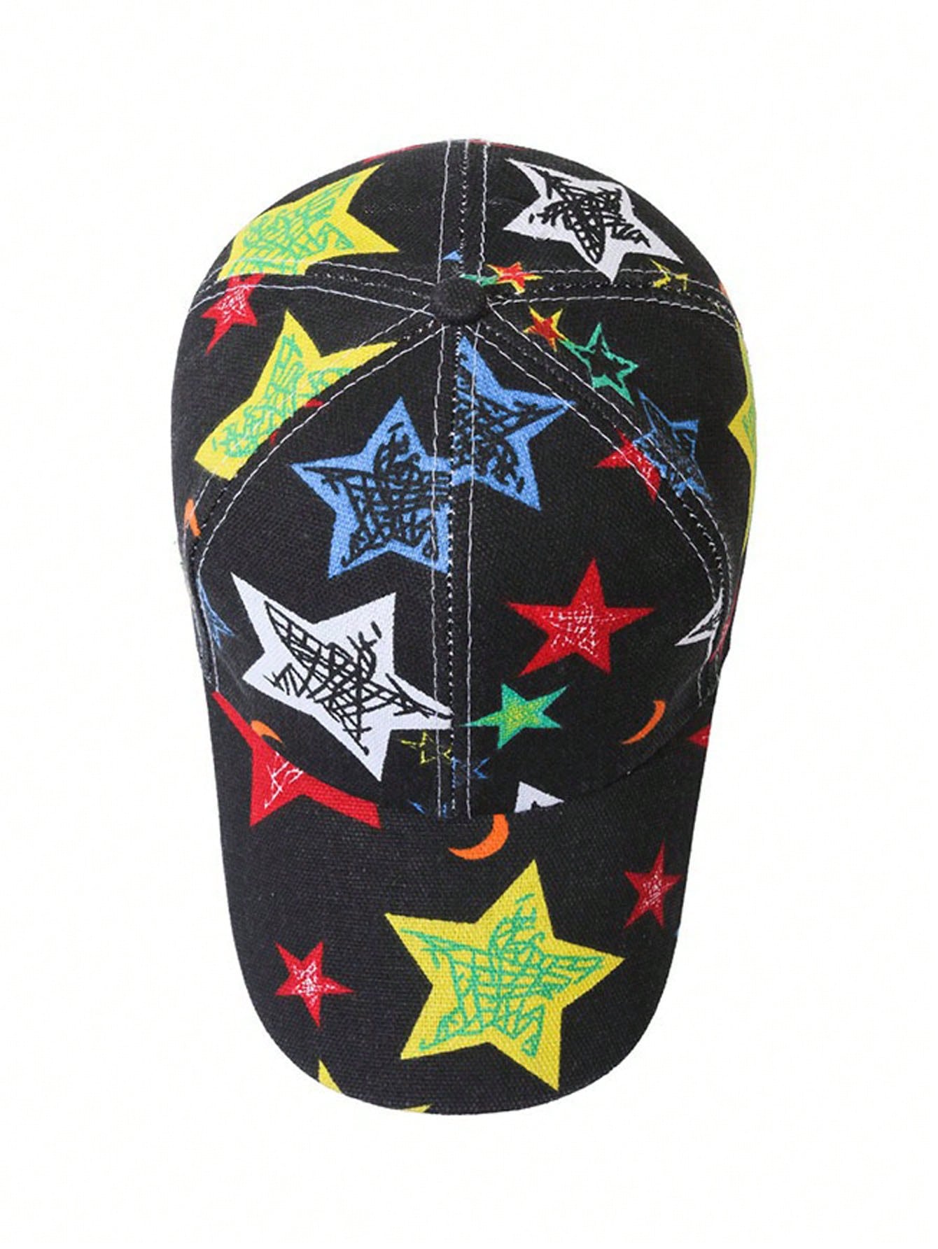 Women's Colorful Letter Heat Transfer Baseball Cap