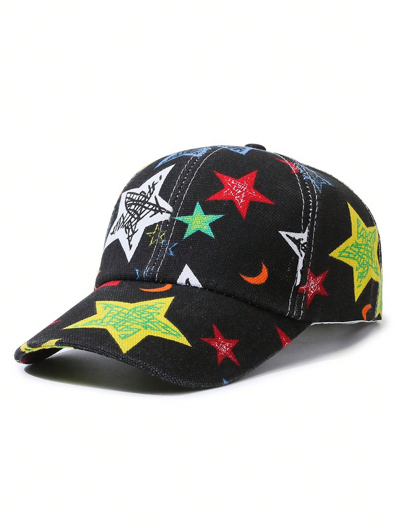 Women's Colorful Letter Heat Transfer Baseball Cap