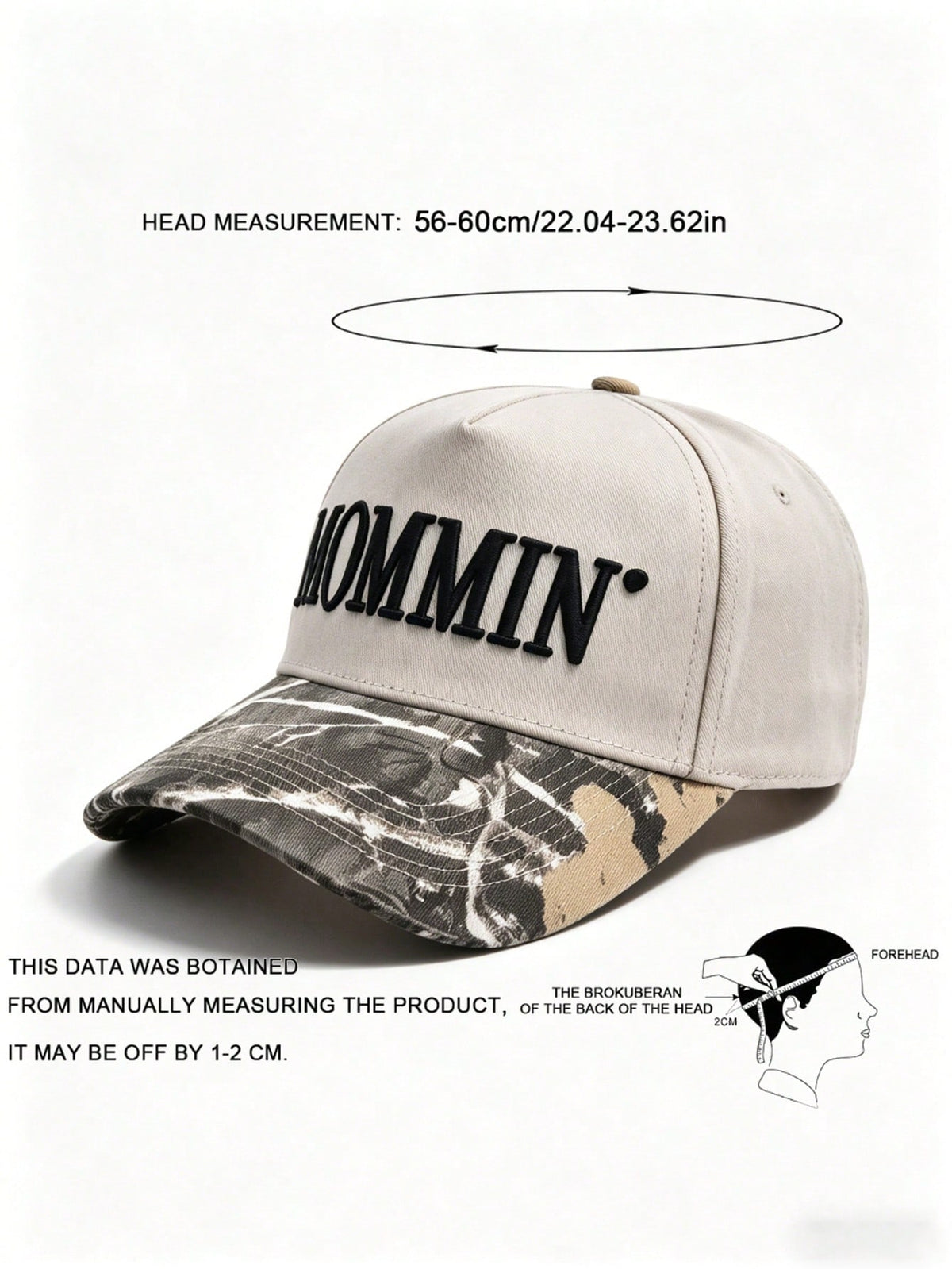 Embroidered Mommin Retro Canvas Baseball Cap