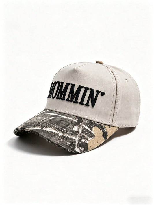 Embroidered Mommin Retro Canvas Baseball Cap