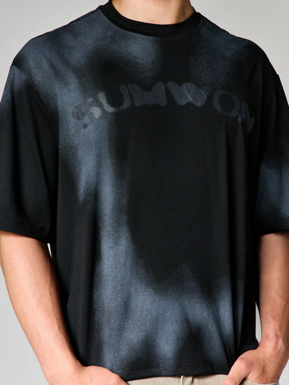 Oversized Tie Dye Abstract Graphic Tee