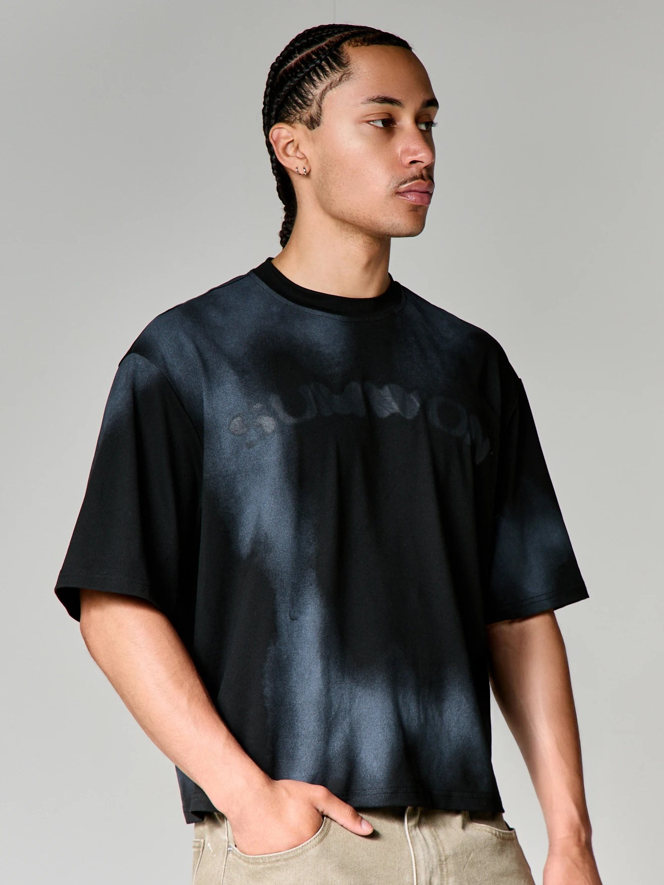 Oversized Tie Dye Abstract Graphic Tee