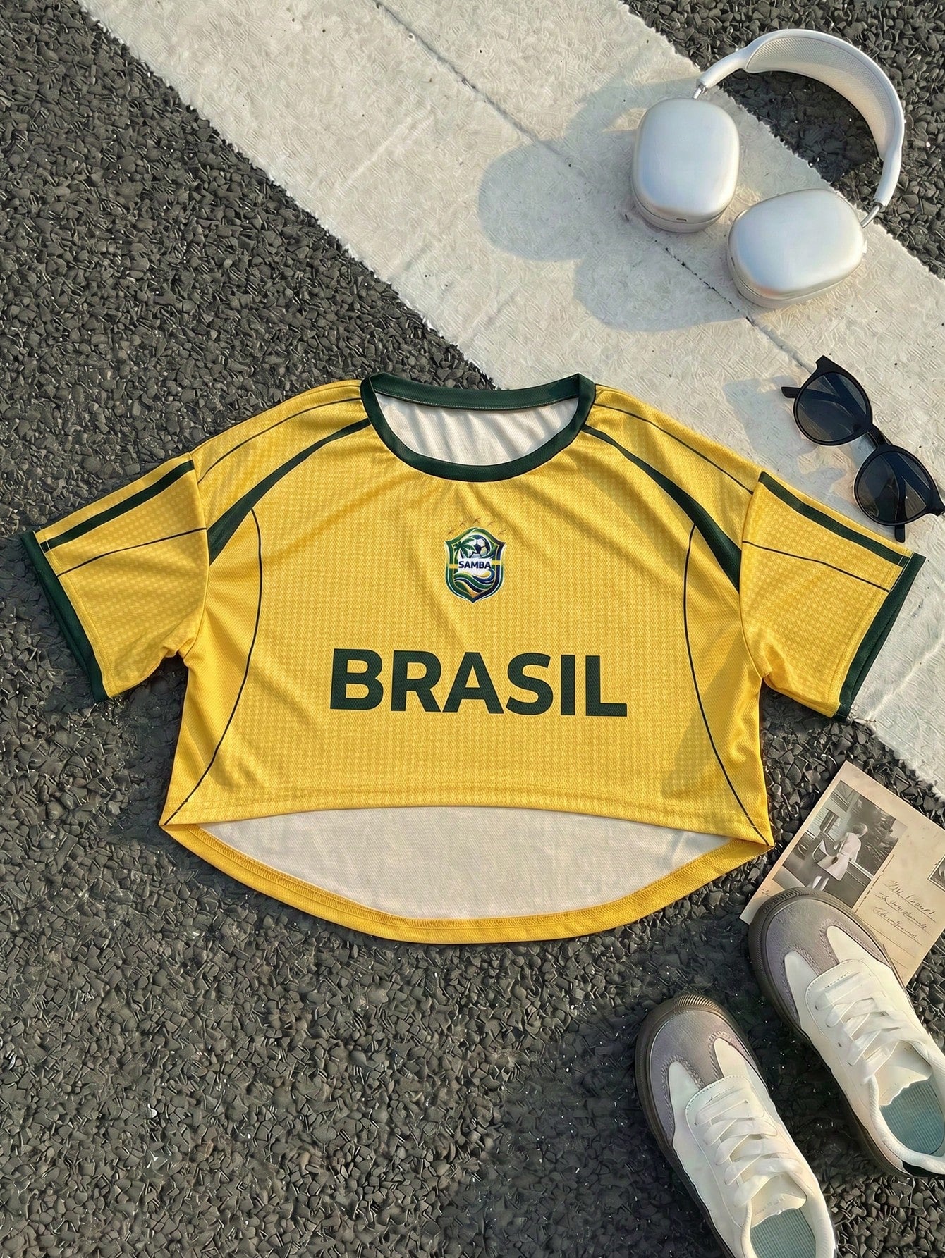 Brazilian Mesh Soccer Jersey T-Shirt