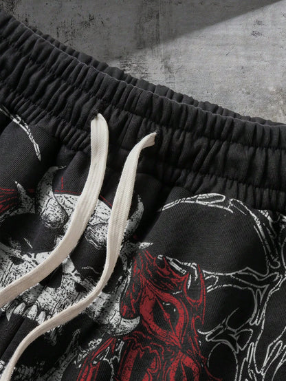 Men's Color Block Printed Summer Shorts