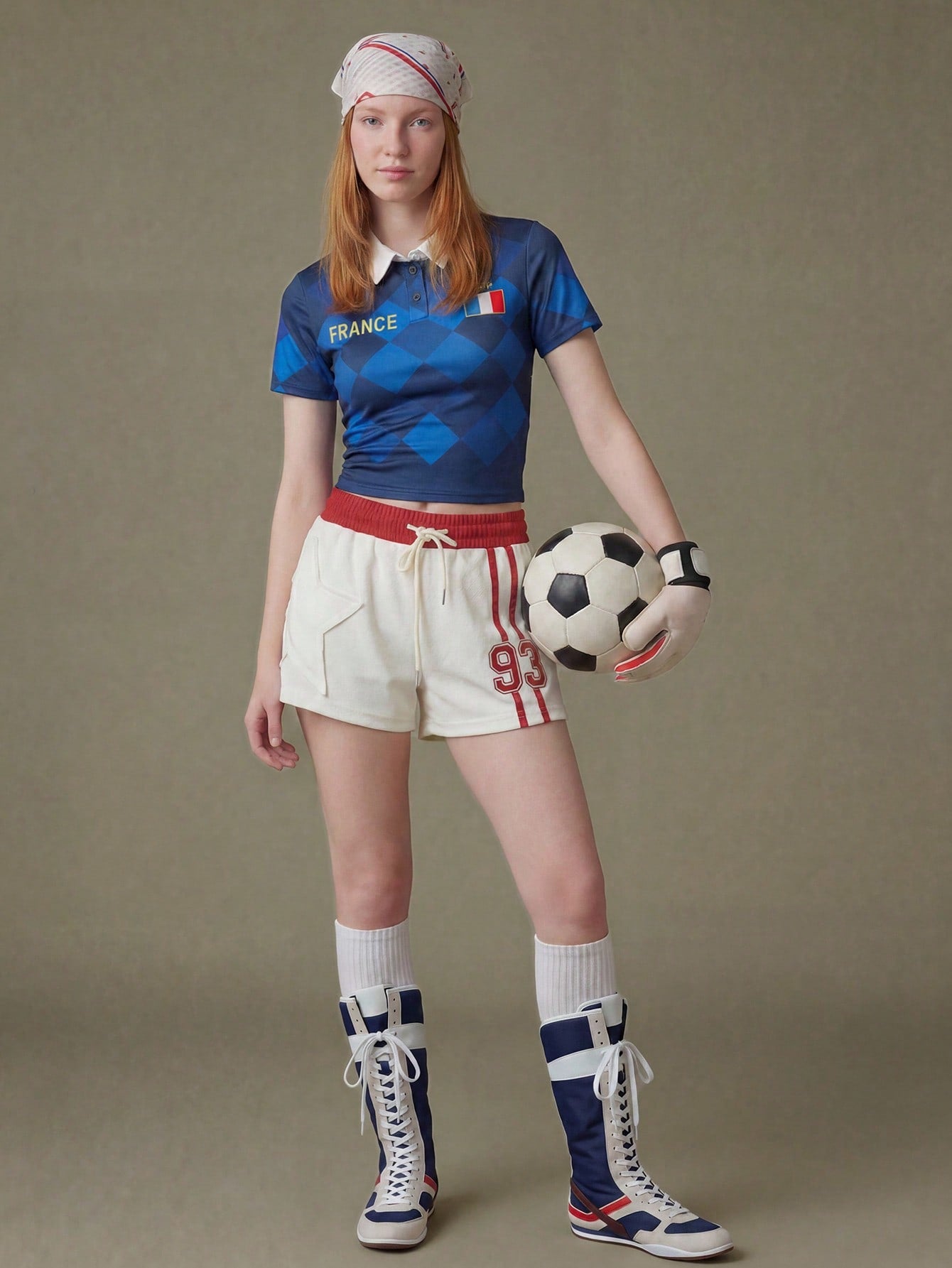 France 2026 World Cup Women's Cropped Soccer Tee