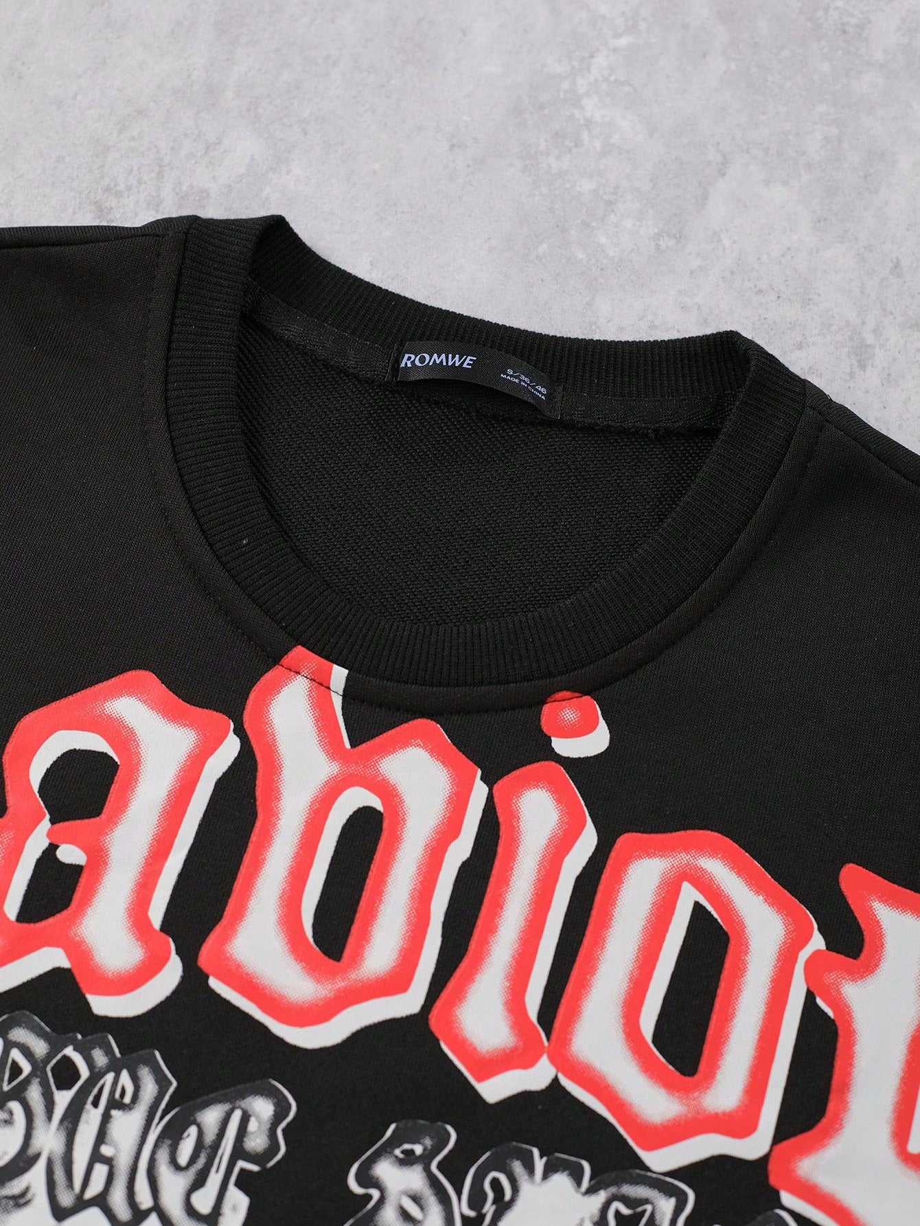 Men's Printed Long Sleeve Gothic Y2K Tee