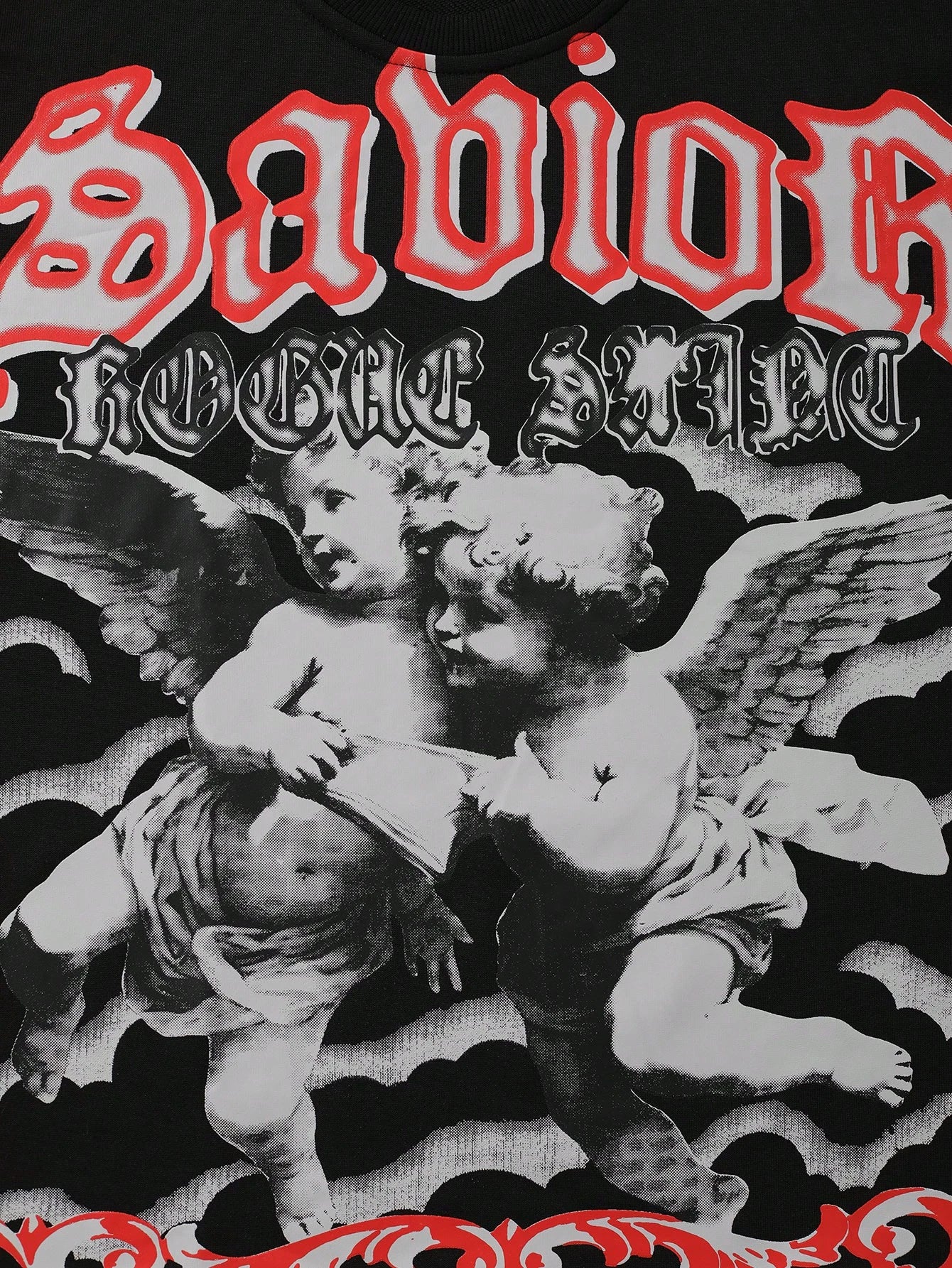 Men's Printed Long Sleeve Gothic Y2K Tee