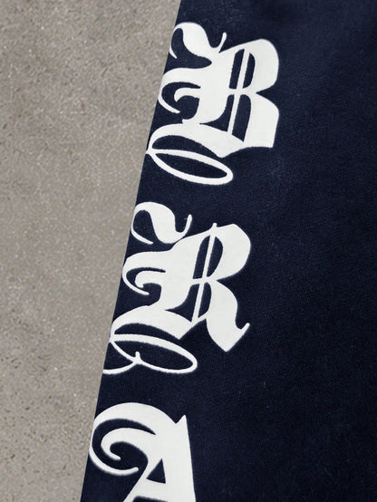 Men Cross Letter Contrast Raglan Sleeve Tee