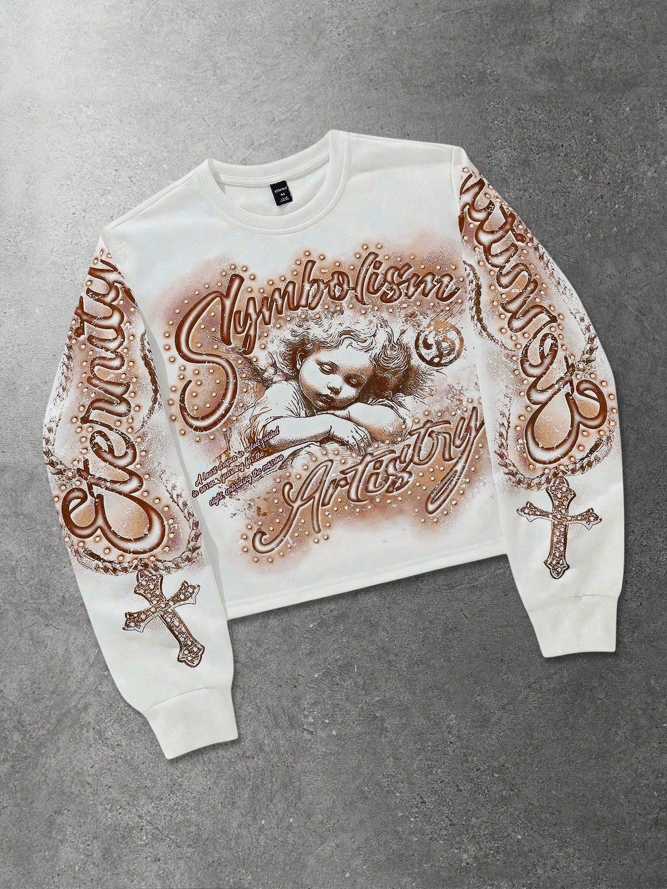 Men Minimalist Printed Long Sleeve Sweatshirt
