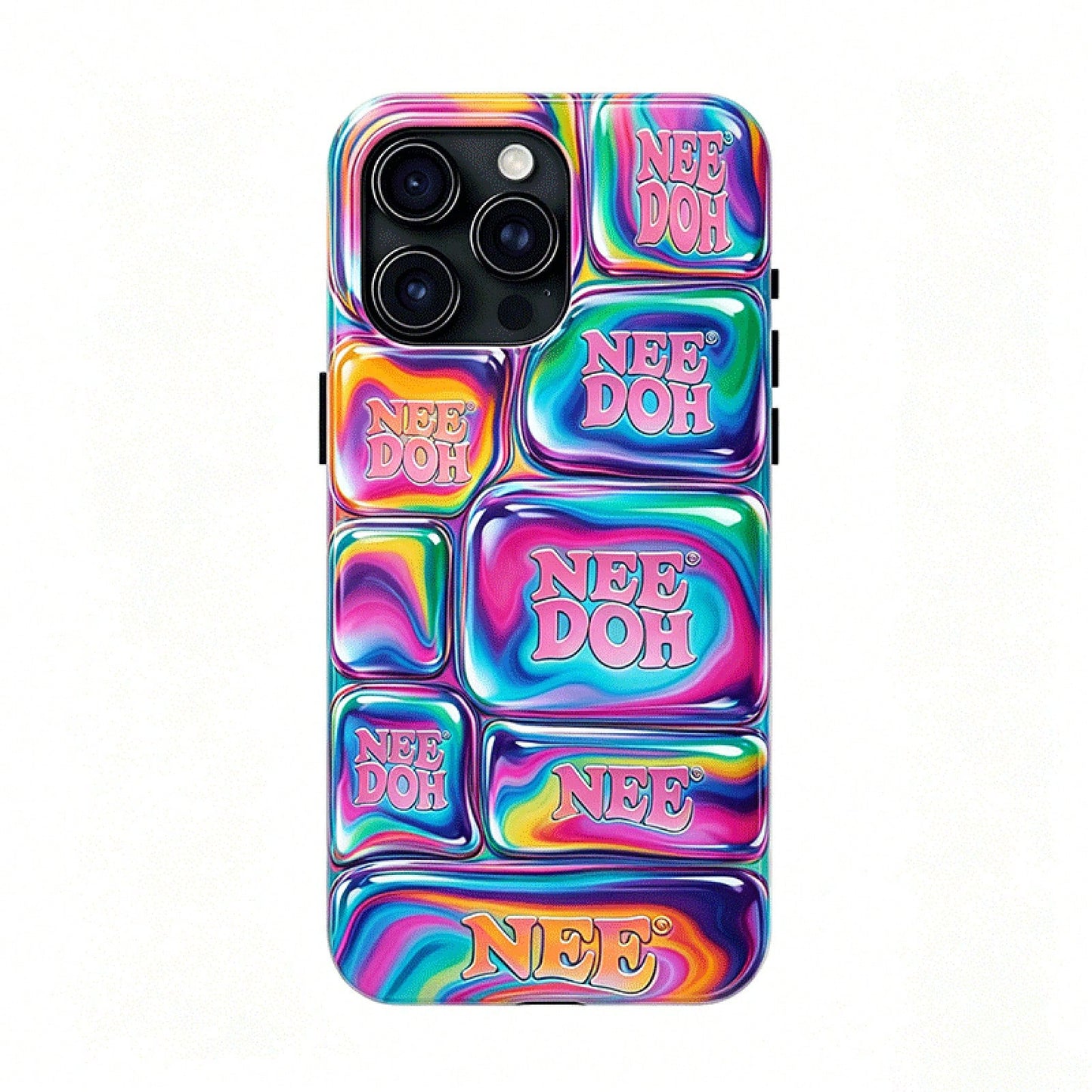 NeeDoh 3D Ice Cube Bubble Graphic Tough Phone Case