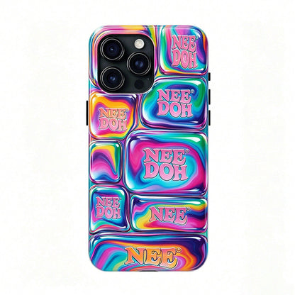 NeeDoh 3D Ice Cube Bubble Graphic Tough Phone Case