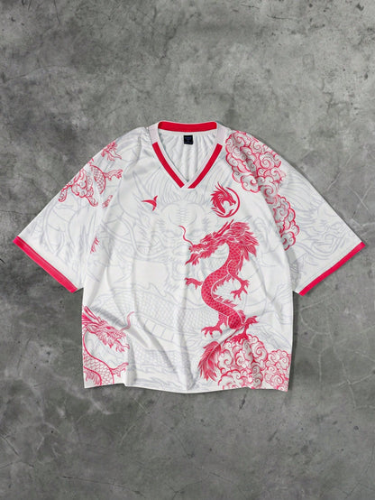 Men's Chinese Dragon World Cup Football Tee