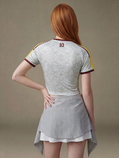 Spain 2026 World Cup Women's Crop Soccer Jersey