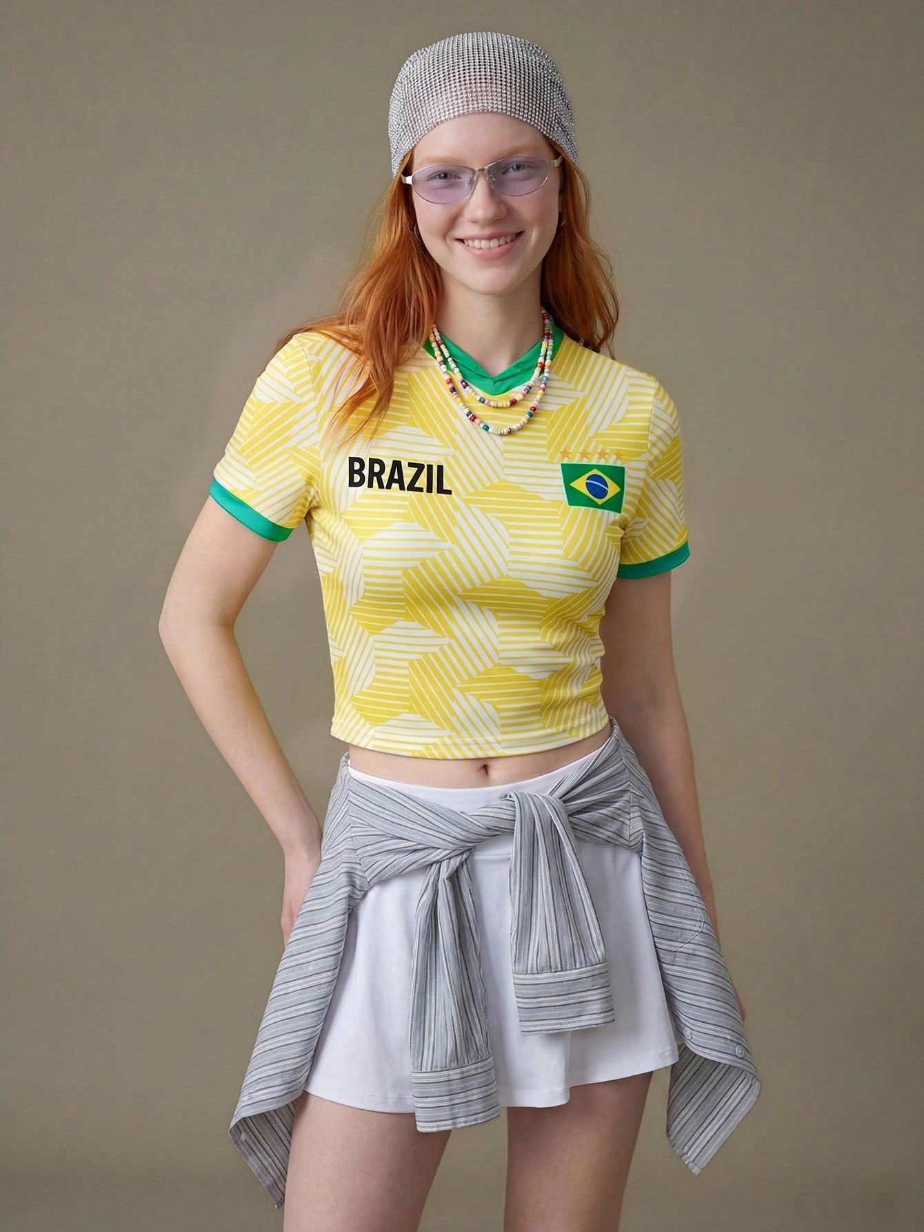 Brazil 2026 World Cup Crop Top Soccer Jersey